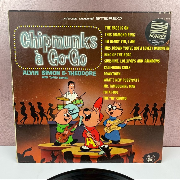 Vintage Chipmunks A Go Go Vinyl Music Record - Picture 2 of 6